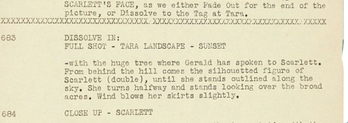 Gone with the Wind Script