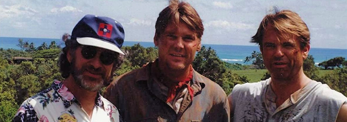 Steven Spielberg, Norman Howell and Sam Neill on Jurassic Park (1993) 